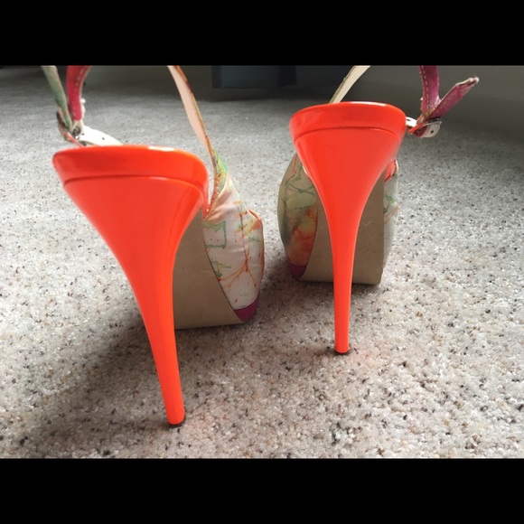 Aldo Beautiful Peep Toe Pumps Size 38 - Picture 5 of 6